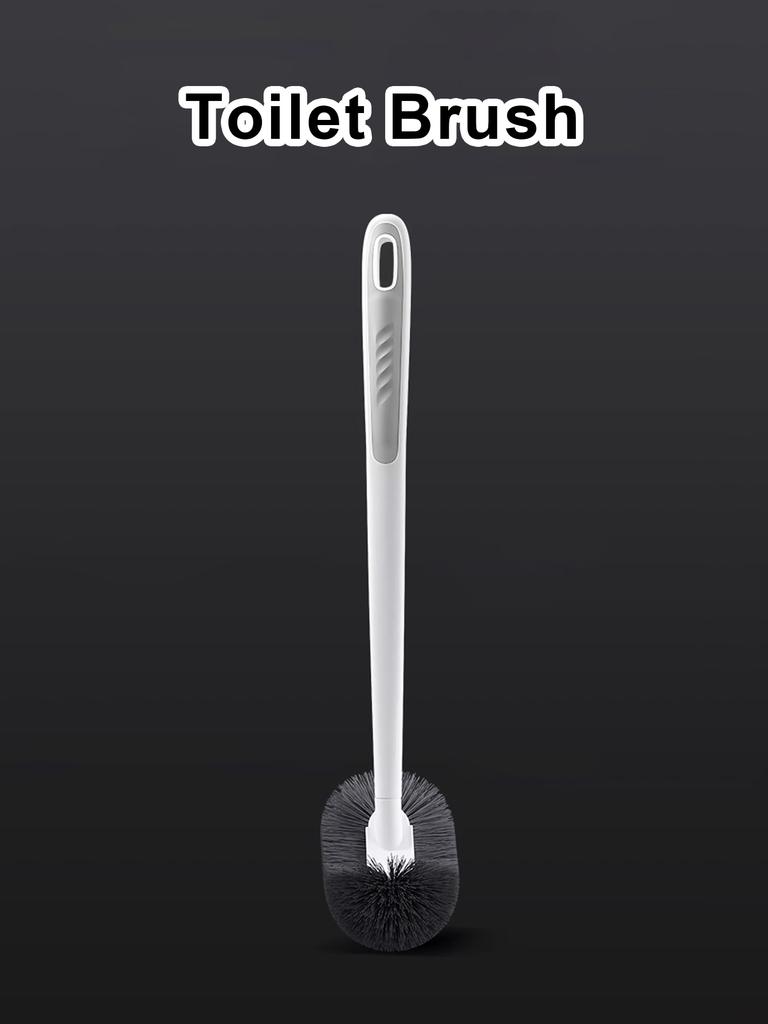 1/2 Stück Haushalts-Toilettenbürste ohne Sackgassen, Wandmontiert, Langer Griff, Toiletten-Spezialreinigung, Hocksitz-Bürste