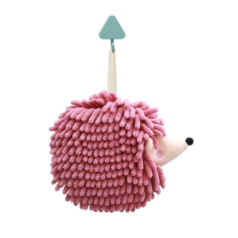 

Подвесное быстросохнущее милое полотенце для рук с ежиком - Абсорбирующее шениловое ягненка 19*17cm