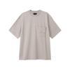 Ss24 Solid Color Logo Embroidered Loose Fit Crew Neck Short Sleeve T-Shirt Men T-shirts Light-Brown 3D1T95-1JWZZ-01M5