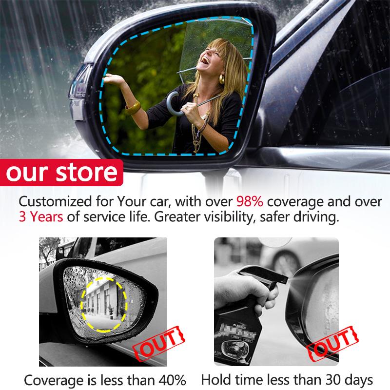 Full Cover Anti Fog Film Rainproof Rearview Mirror for Toyota Avensis T270 T27 2009~ Protective Films Car Clean Accessories