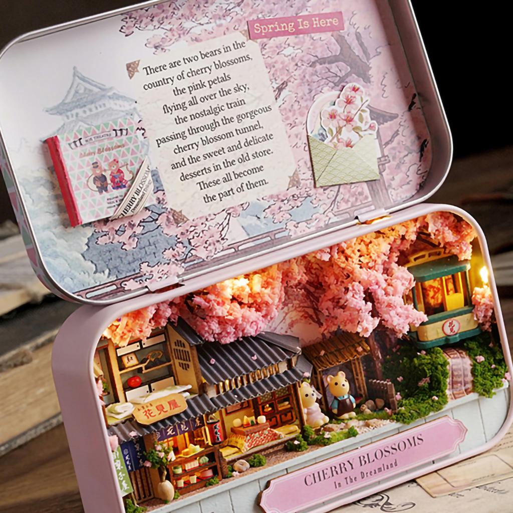Box Theater Easy Assemble Lovely Appearance Decorative Perfect Gift Mini Box Theater Model for Home