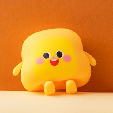 Cute Smile Bread Squishy Stress Ball Soft Sensory Fidget Squeeze Anti Stress Toy Fun Dough Ball Anxiety Squish Party Favor Gift