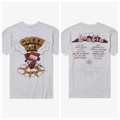 Vintage TShirt Green Days Dookie Scene Cotton Fashion TShirts Vintage Tshirt for Women Men Y2K Funny Unisex Short Sleeve Tees