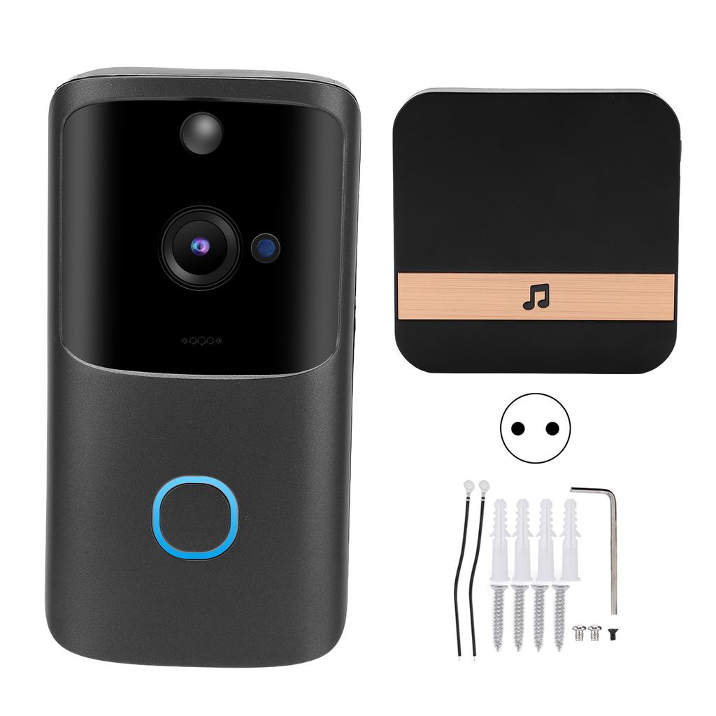 Wireless Video Doorbell WIFI 100DB 2 Way Audio Motion Detection Alarm Night Vision Doorphone