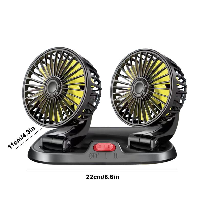 Вентилятор для автомобиля с двумя головками 12 В/24 В — фото 6