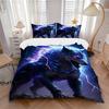 3pcs Electric Wolf Duvet Cover Set - Machine Washable, Includes 1 Cover and 2 Pillowcases, No Core Included Yy251013035