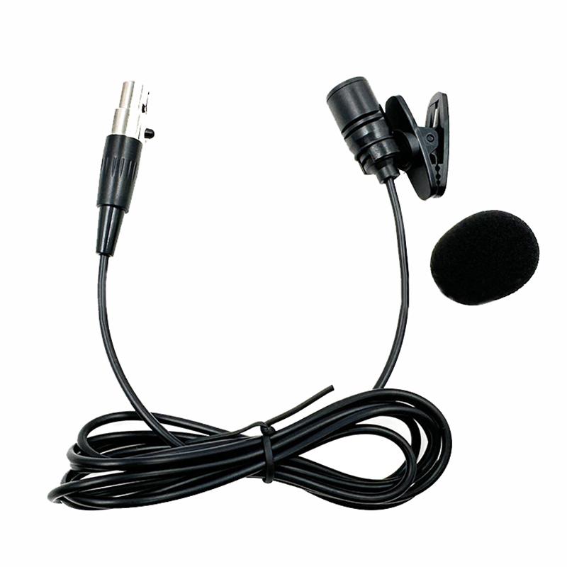 Professionelles Lavalier-Ansteckmikrofon für Akg Sennheiser Shure Drahtlosen Taschensender Mini 3-Pin XLR Verriegelbar 4-Pin