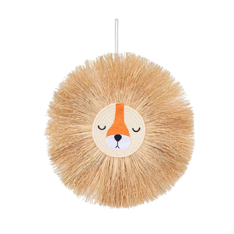 Cartoon Woven Wall Hanging Handmade Raffia Home Children Room Decor Bohemian