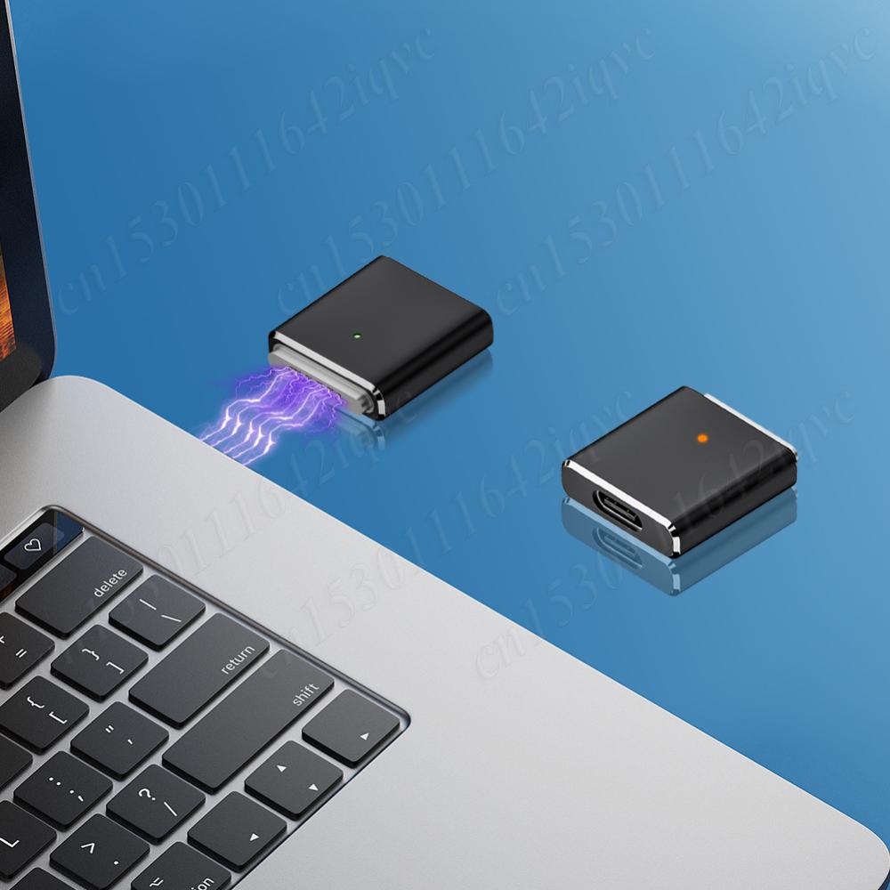 100W USB Type C To for Magsafe 3 Magnetic Charger Charging Adapter PD3.1 Type-C Female To Magnetic 3 Adapter for MacBook Air/Pro