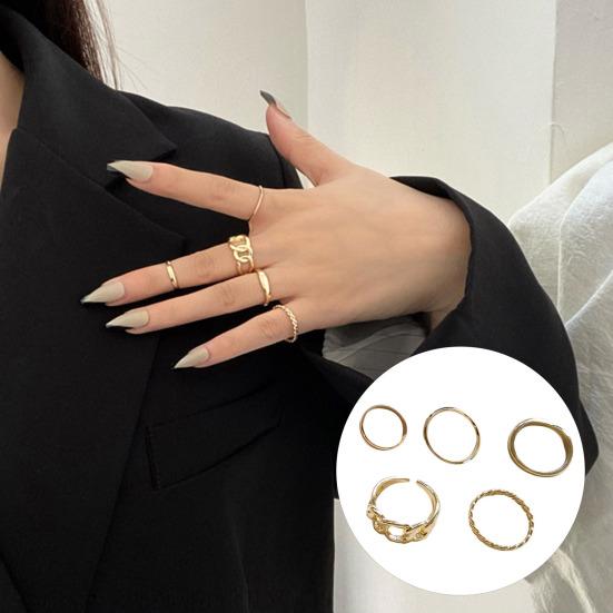 

5 шт. Носимое кольцо на палец, антиаллергенный набор старинных колец на палец для подарка