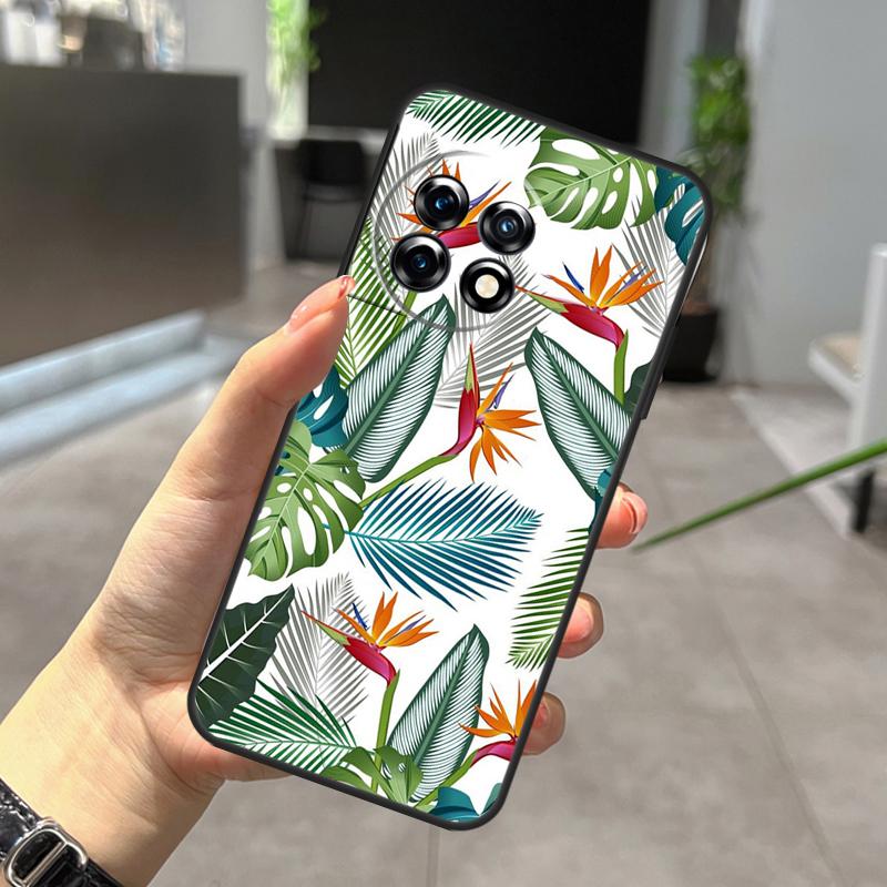 Retro Banana Leaf Plant Case For OnePlus Nord CE 5 2 3 4 Lite N30 N20 OnePlus 15 13 12 11 9 10 Pro 10T 13R 15R Cover