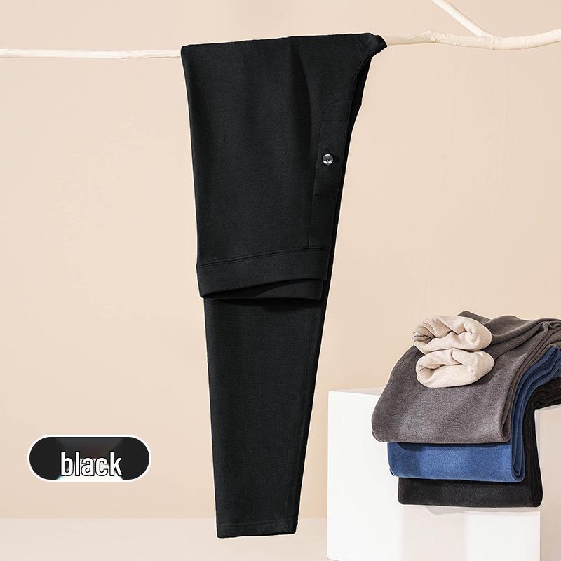 10A Anti-bacterial Anti-mite High Waist Wool Pants - Women's and Men's Autumn Winter Warm Base Layer