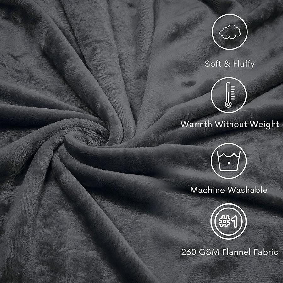 2-in-1 Travel Blanket & Pillow - Ultra-Soft Lightweight for Airplane, Camping & Office Nap, Portable Foldable with Storage Bag