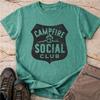 Campfire Social Club Shirt, Vintage Camping Tee, Outdoor Campfire Graphic TShirt
