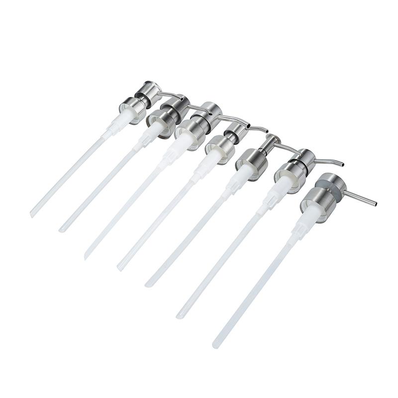 1pc Metal Head Bathroom Liquid Soap Dispenser Toilet Hand Replacement Lotion Shampoo Replacement Pump with Tube for Bathroom