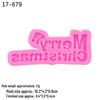 Multi-Language Merry Christmas Silicone Molds for Fondant, Cake, Chocolate & Clay