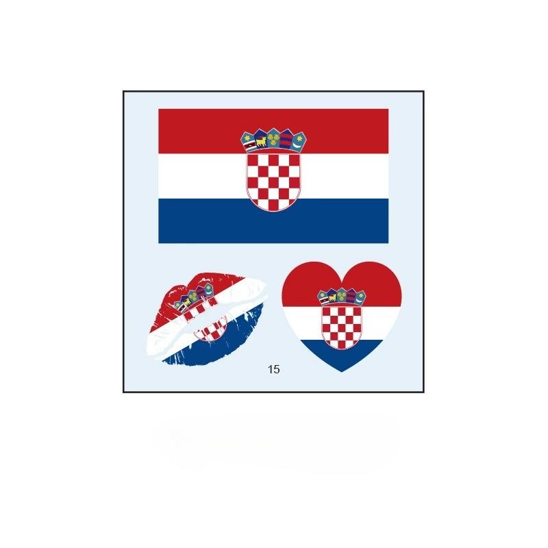 10PCS New World Cup Flag Tattoo Stickers Football Game Games Tattoo Stickers Makeup Face Stickers