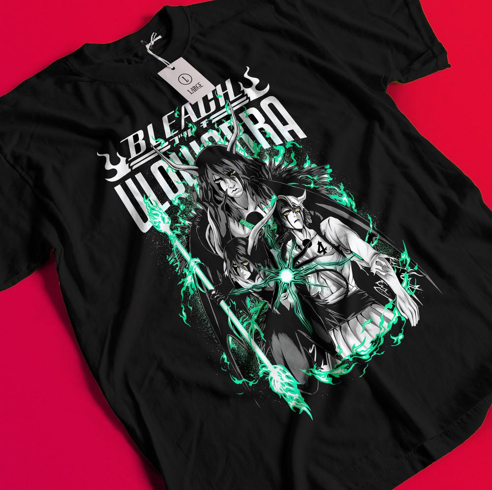 

Футболка Улькиорра Bleach Аниме Футболка Эспада № 4 Футболка Ичиго Банкай Футболка Айзен BB256 XL