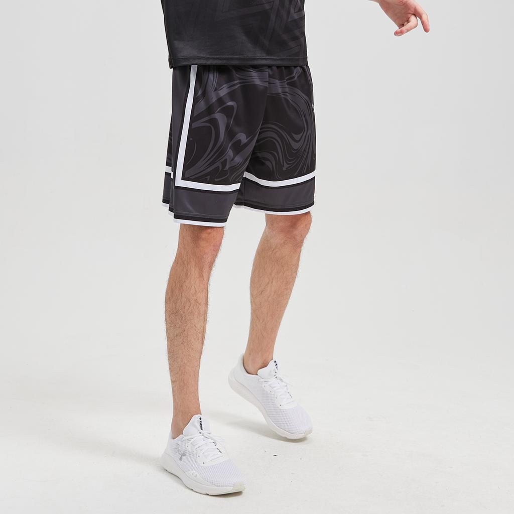 Under Armour Color Block Breathable Basketball Shorts Men bottoms Black 25500228-001