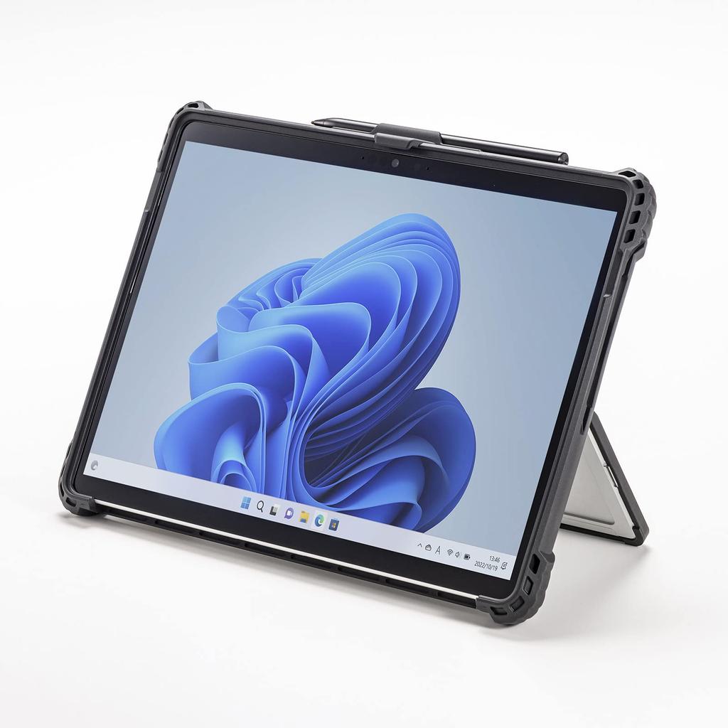 SANWA SUPPLY Shockproof Case for Surface Pro 11th Generation/10/9 (with Shoulder Strap) PDA-SF12BK