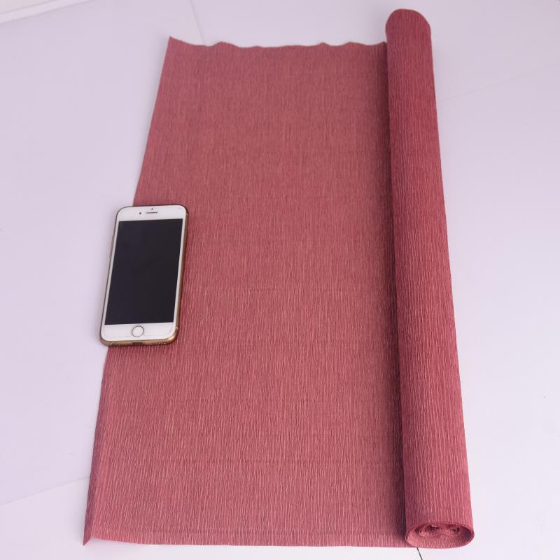 Thickened Colored Crepe Paper for DIY Flowers, Stretchable Ruffled Paper for Kindergarten Crafts