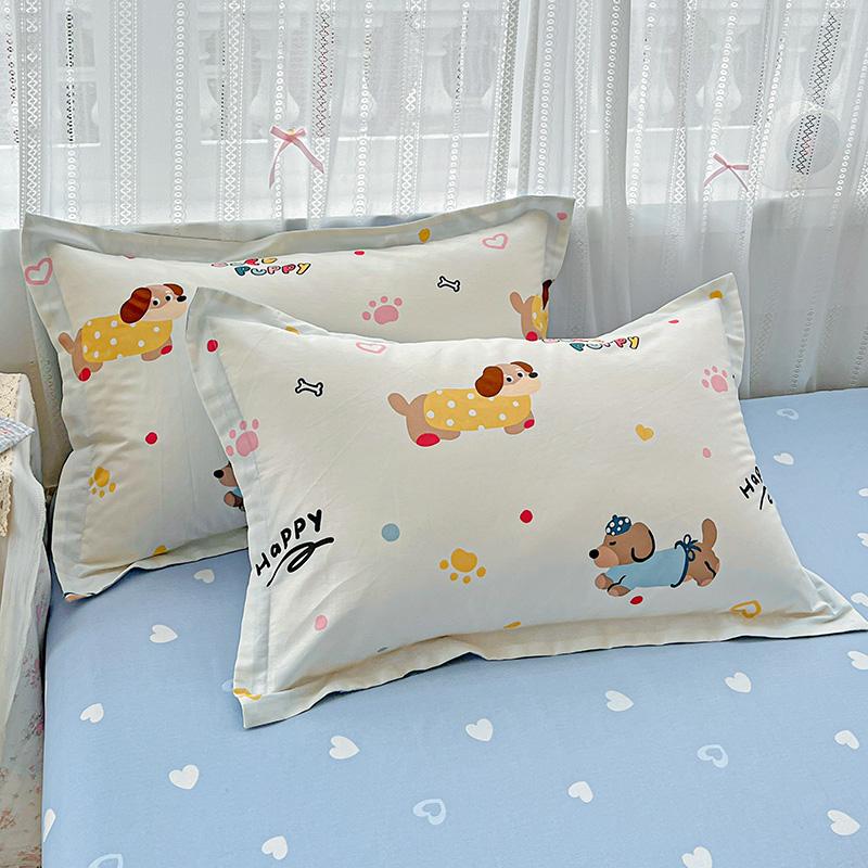 2025 Pure Cotton Cartoon Pillowcase Set - Pair of 48x74cm Pillow Covers