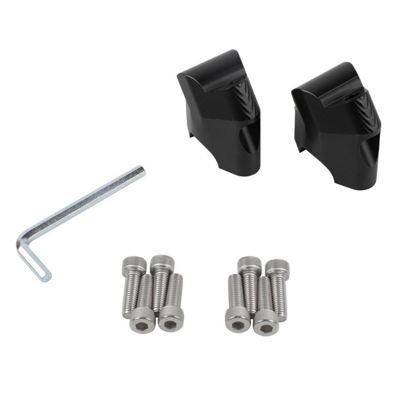 Motorcycle Handlebar Risers CFMOTO 450MT 800MT Black Aluminum Handguard Mount Extension Kit