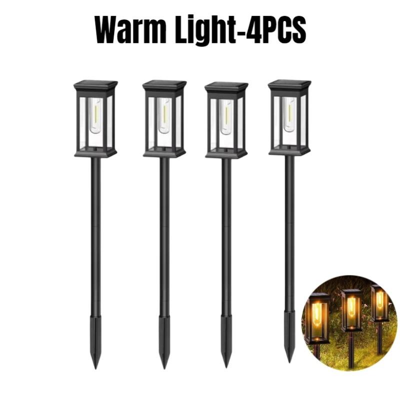 Solar Pathway Lights Outdoor Outdoor Waterproof IP65 Garden Lights for Walkway Yard Backyard Lawn Landscape Lighting Decorative