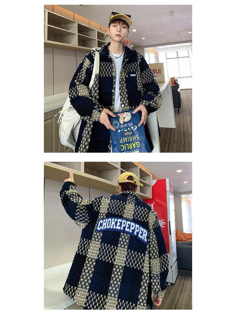 Trendy Men's French Plaid Jacket for Spring/Autumn 2025 - Loose, Casual, Versatile and Stylish for All Sizes