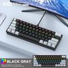 2026 New 60% Portable Wired Mini Mechanical Keyboard K61 Mini Keyboard Wired 61 Keys Phantom RGB,Black White Red Red/Blue Switch
