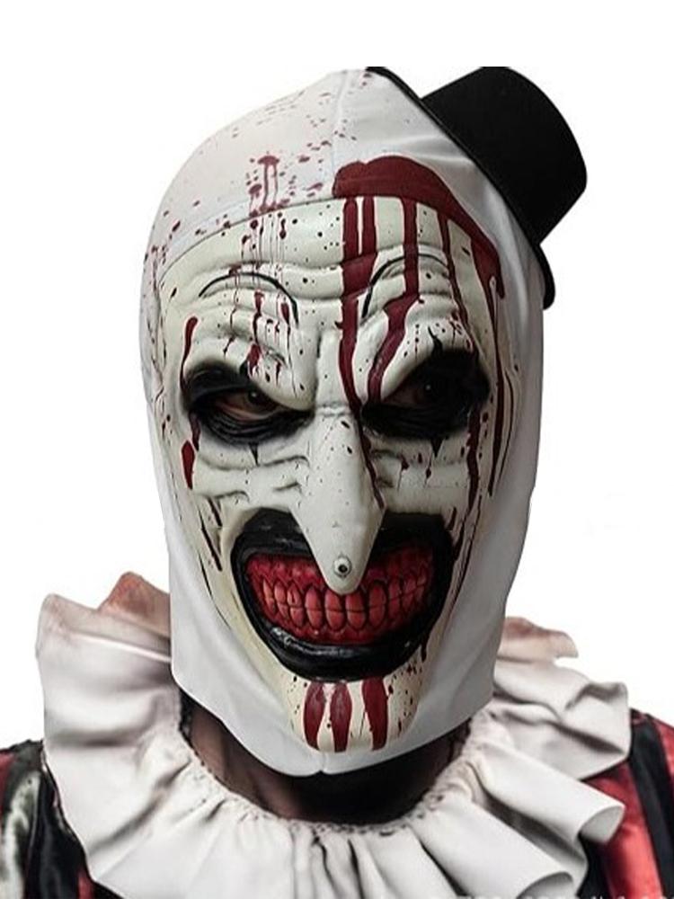 Scary Terrifier 3 Cosplay Mask Halloween Clown Latex Adult Bloody Terrifier Mask Headgear Party Costume Props Adult One Size