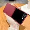 Luxury Matte Slim Candy Color Armor Case For Samsung Galaxy Z Flip 7 6 5 Zflip 4 3 Flip7 Solid Liquid Silicone Shockproof Cover