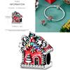 Inlaid Zirconium Sun 925 Silver Travel Balloon Butterfly Love Family Sister Heart Charm Fits Women Jewelry