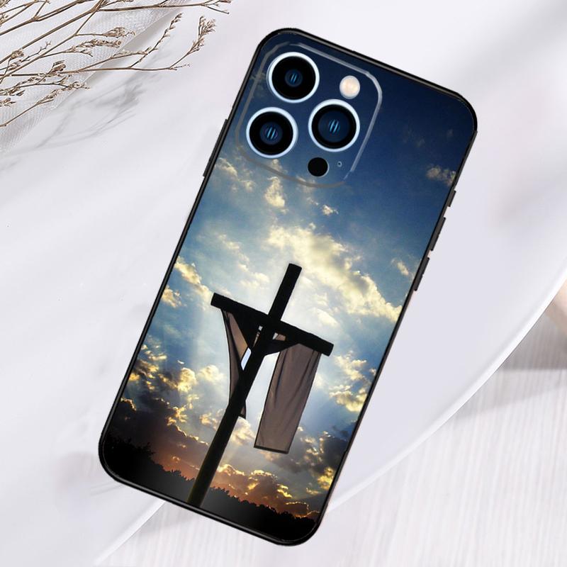 Jesus Phone Case For iPhone 16 Pro Max 15 14 12 11 13 17 Pro Max Plus 12 13 Mini 16e 17 Air Cover