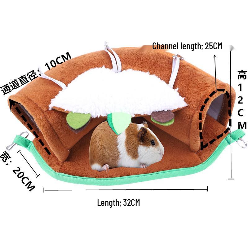 

Зимний теплый гамак-гнездо для маленьких питомцев: Летяга, Морская свинка и другие