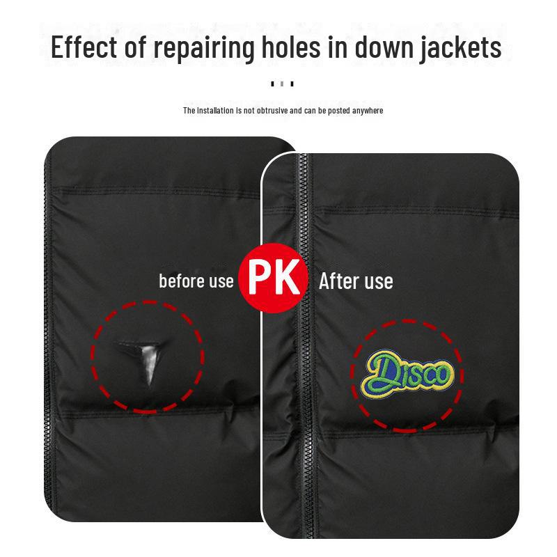 Cartoon Alphabet Embroidery Self-Adhesive Cloth Patch for Clothing Accessories