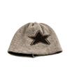 Star stack hat new American wool autumn and winter versatile cold hat female curling knitting small face little hot girl