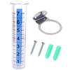 Transparent Rain Measure Gauge Portable Fence Mounting Bracket Rain Measuring Tool  Garden