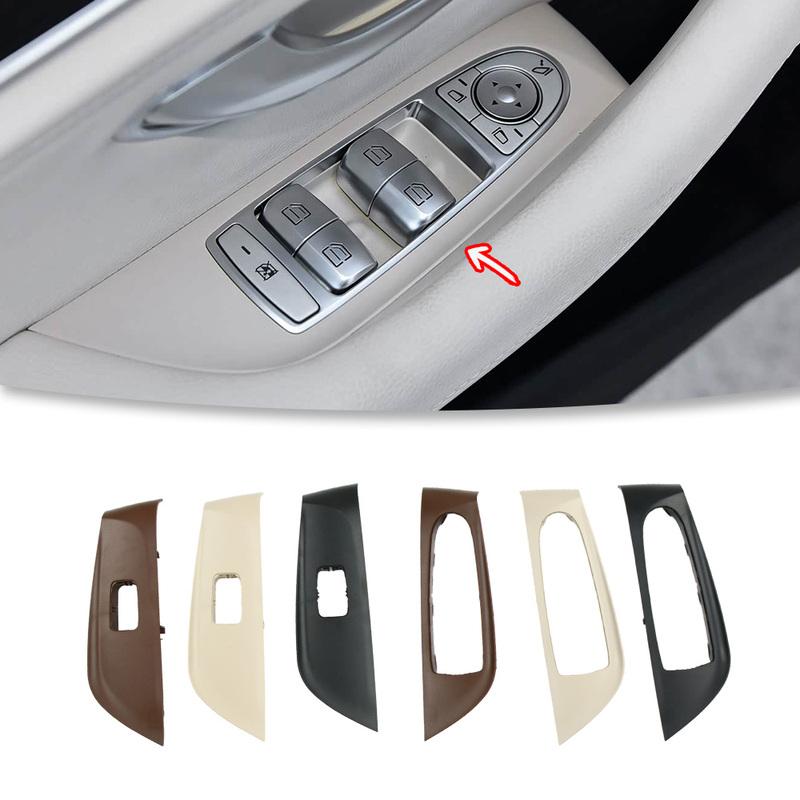 For Mercedes Benz E-Class W213 2016- Door Trim Panel Handle Car Interior Handle Inner Door Armrest Panel Pull Trim Cover