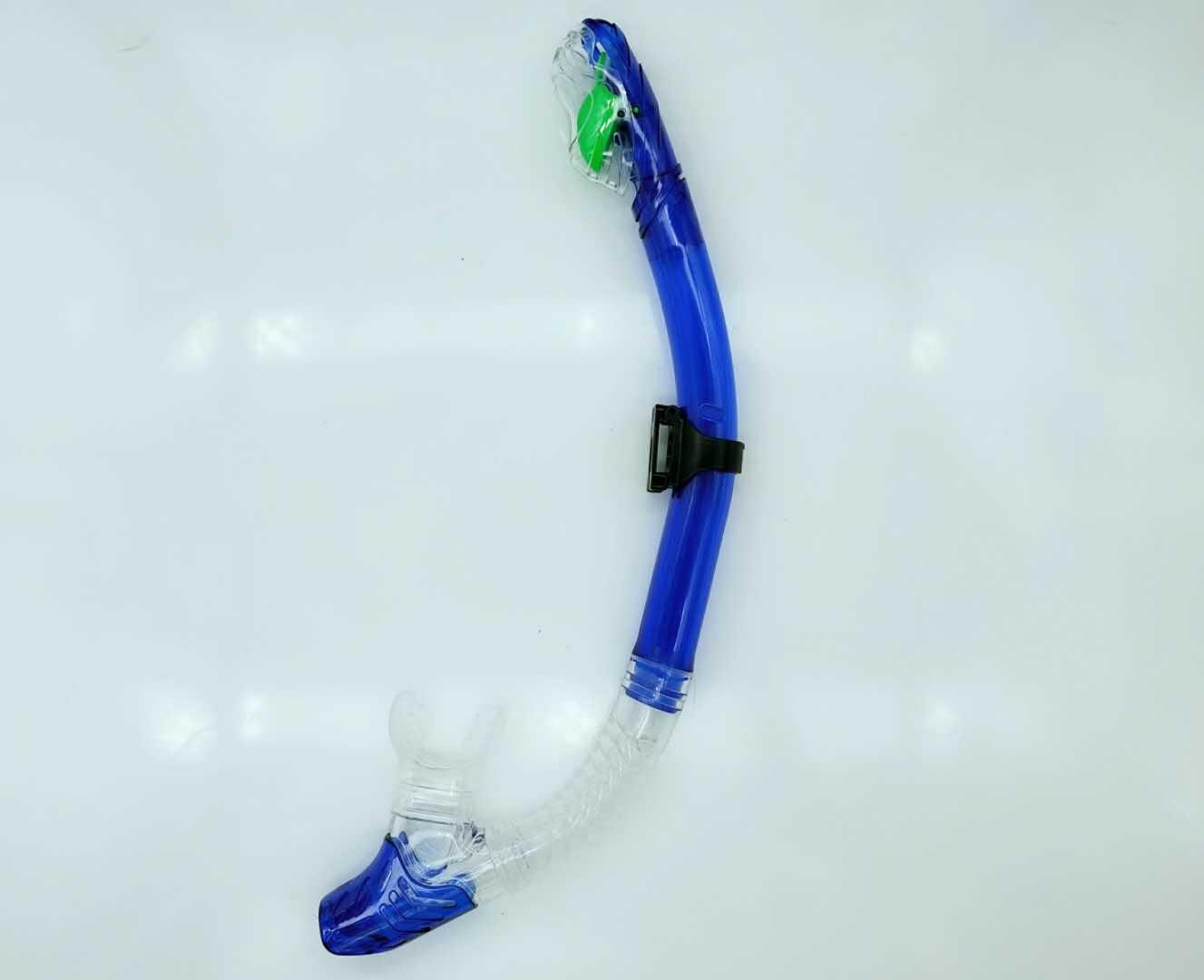 288 Snorkeling Gear Silicone Full-Dry Diving Snorkel with Swimming Breathing Tube M синий