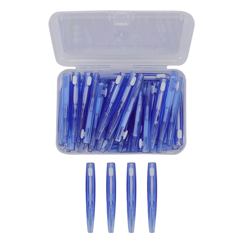60 Pièces Brosse Interdentaire Pratique Mince Nettoyeur d'Appareil Dentaire avec Manche en PP pour Adultes Enfants