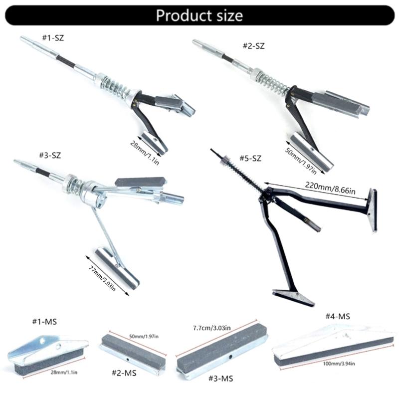 Engine Cylinder Hone Tool 19-250mm Diameter Adjustable Deglazer 1-1/8'' to 4'' Long Stones Engine Cylinder Hone Deglazer