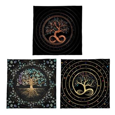 Square Flannelette Tarot Altar Cloth Board Game Pad Astrological Pad Table Cover