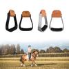 Light Weight Aluminum Cushioned Western Stirrups Replacement Ergonomic Horse Riding Stirrups Enhances Riding Stability