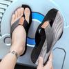 New Summer Casual Trend Men's Rubber Thick-soled Foot Flip-Flip Beach Slippers Denim