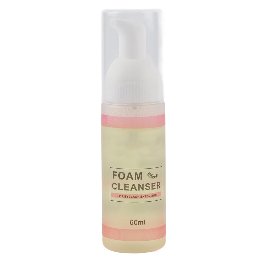 60ml Eyelash Extension Foam Cleaner Professional Mild Deep Cleaning Makeup Remover for Grafting Eye Lashes