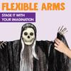 Joyfy 3 Pack Scary Skeleton Ghosts Grim Reapers Halloween Hanging Ghost Decoration for Halloween Indoor Outdoor Yard Decorations