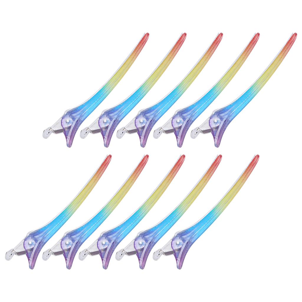 10pcs Professional Duckbill Hair Clip Portable Hair Salon Sectioning Clips Styling Tool