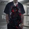 T-shirt da uomo Hip Hop con motivo Orso Stampa 3D Abbigliamento da uomo Estate Nuova Streetwear T-shirt Unisex Oversize Harajuku Abbigliamento da uomo
