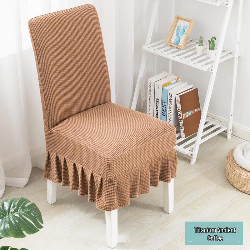 Verdickter Fleece Stuhllehne & Sitzbezug - Elastisch, Staubabweisend